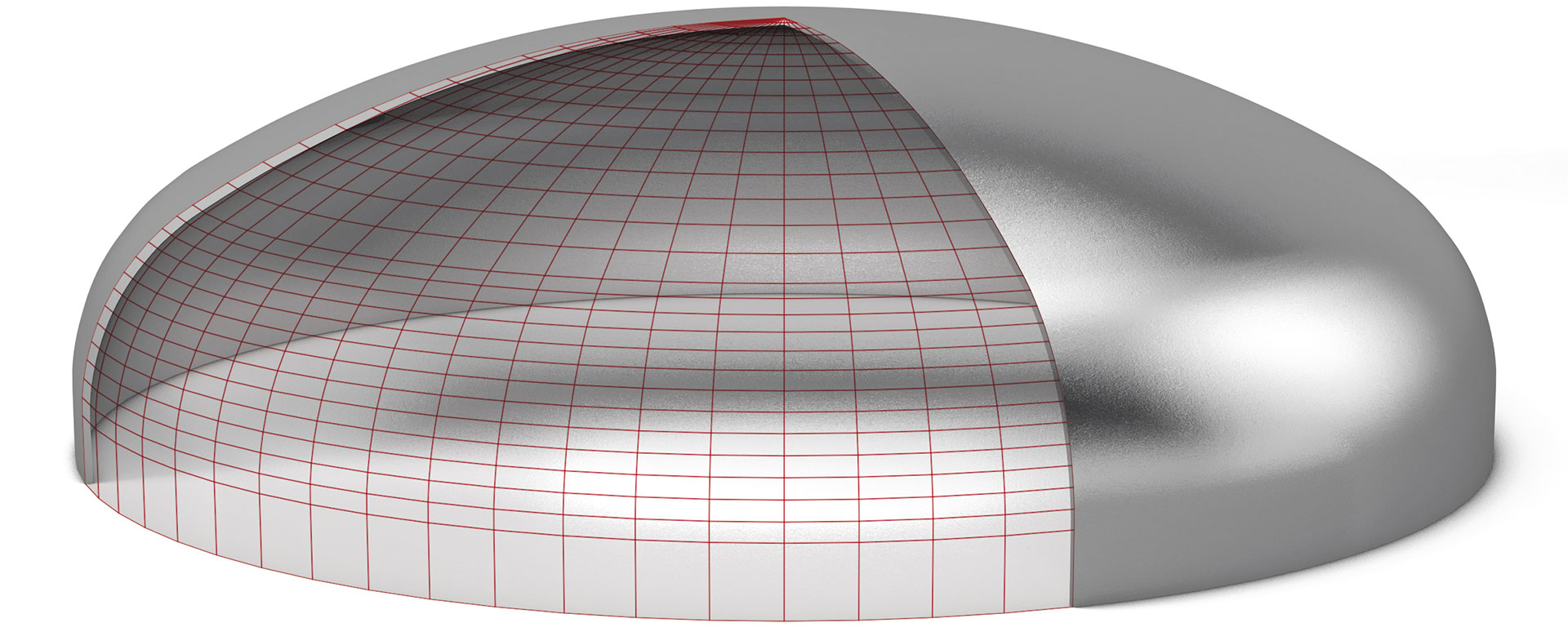 Semi ellipsoidal head DIN 28013